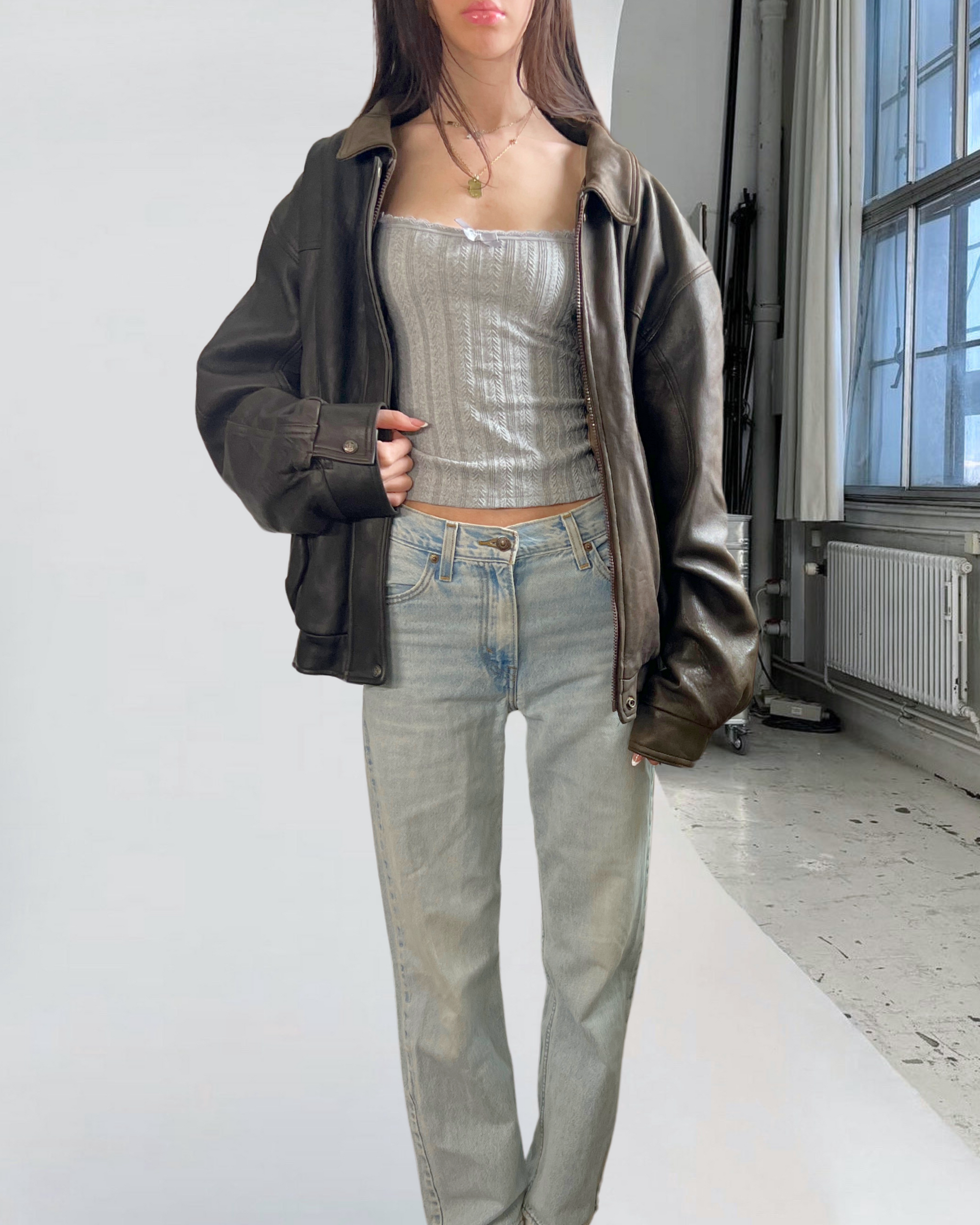 Old Mill Leather Bomber