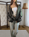 Denver Leather Bomber