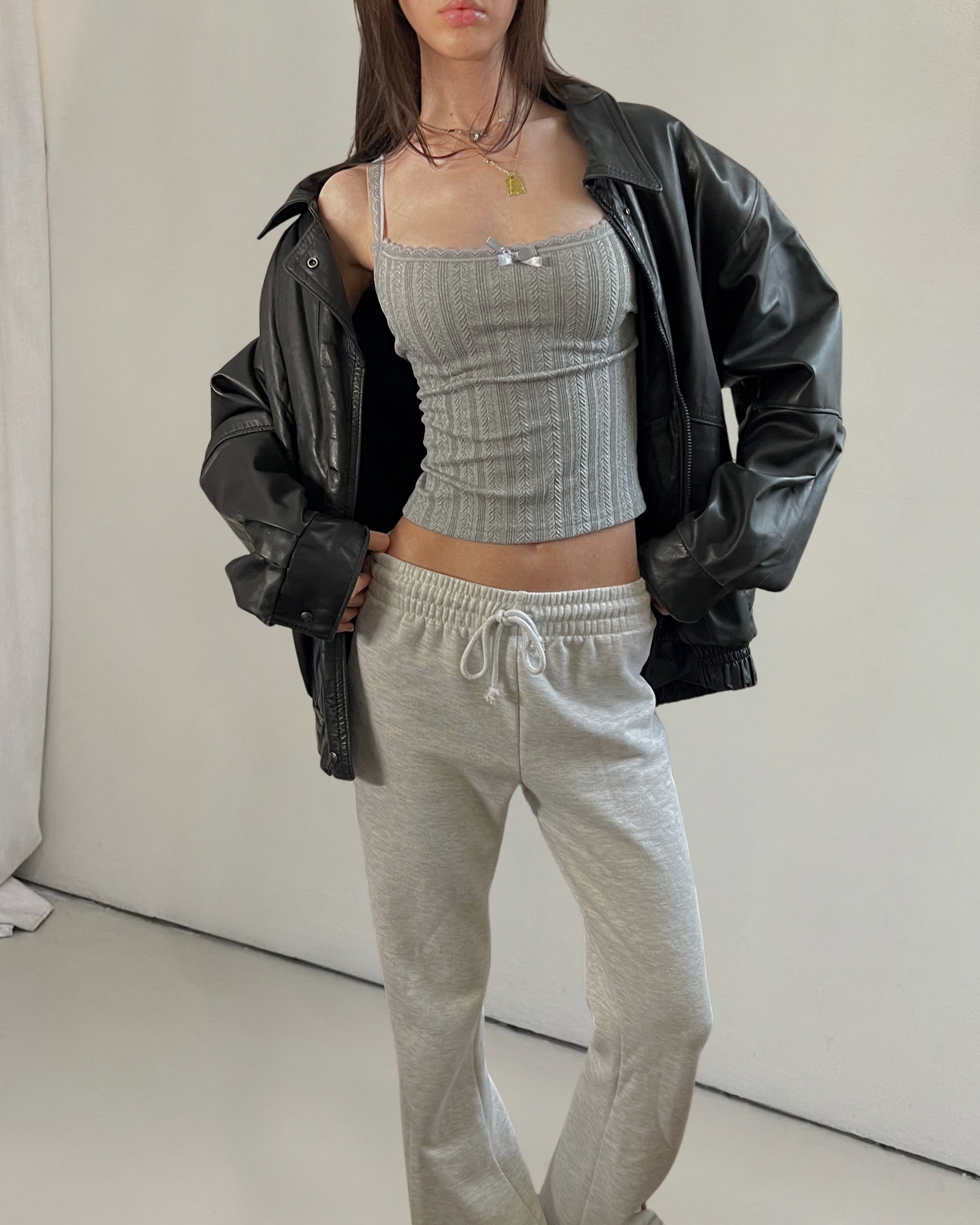 Soph Leather Bomber