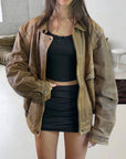 Sand Leather Bomber
