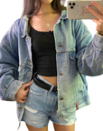 RGB Denim Bomber