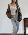 Forenza Leather Bomber