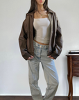 Forenza Leather Bomber