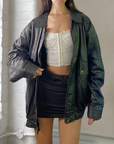 Midnight Leather Bomber