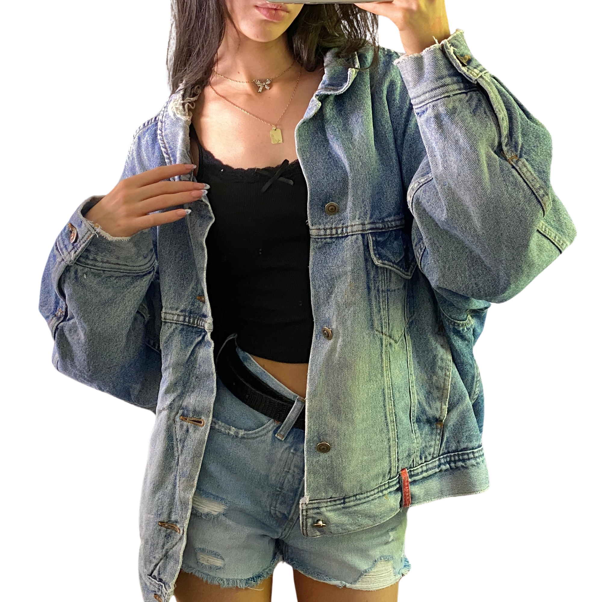 RGB Denim Bomber