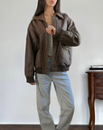 Forenza Leather Bomber