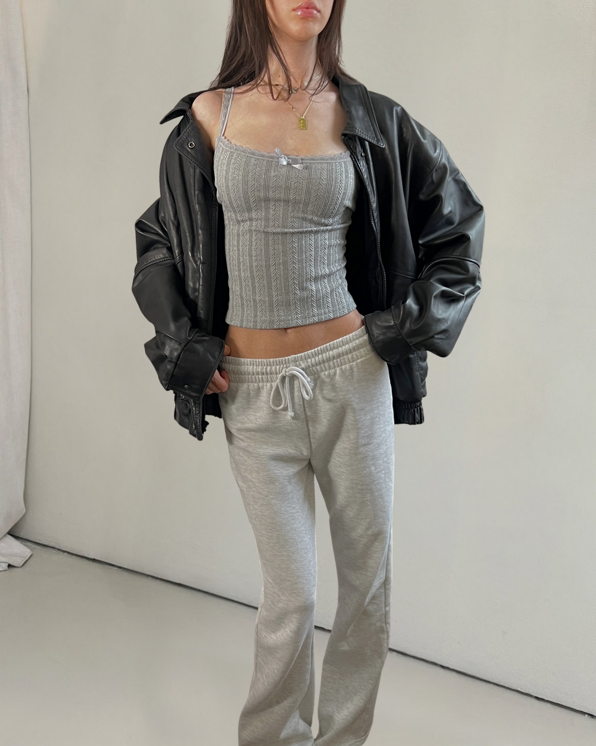 Soph Leather Bomber