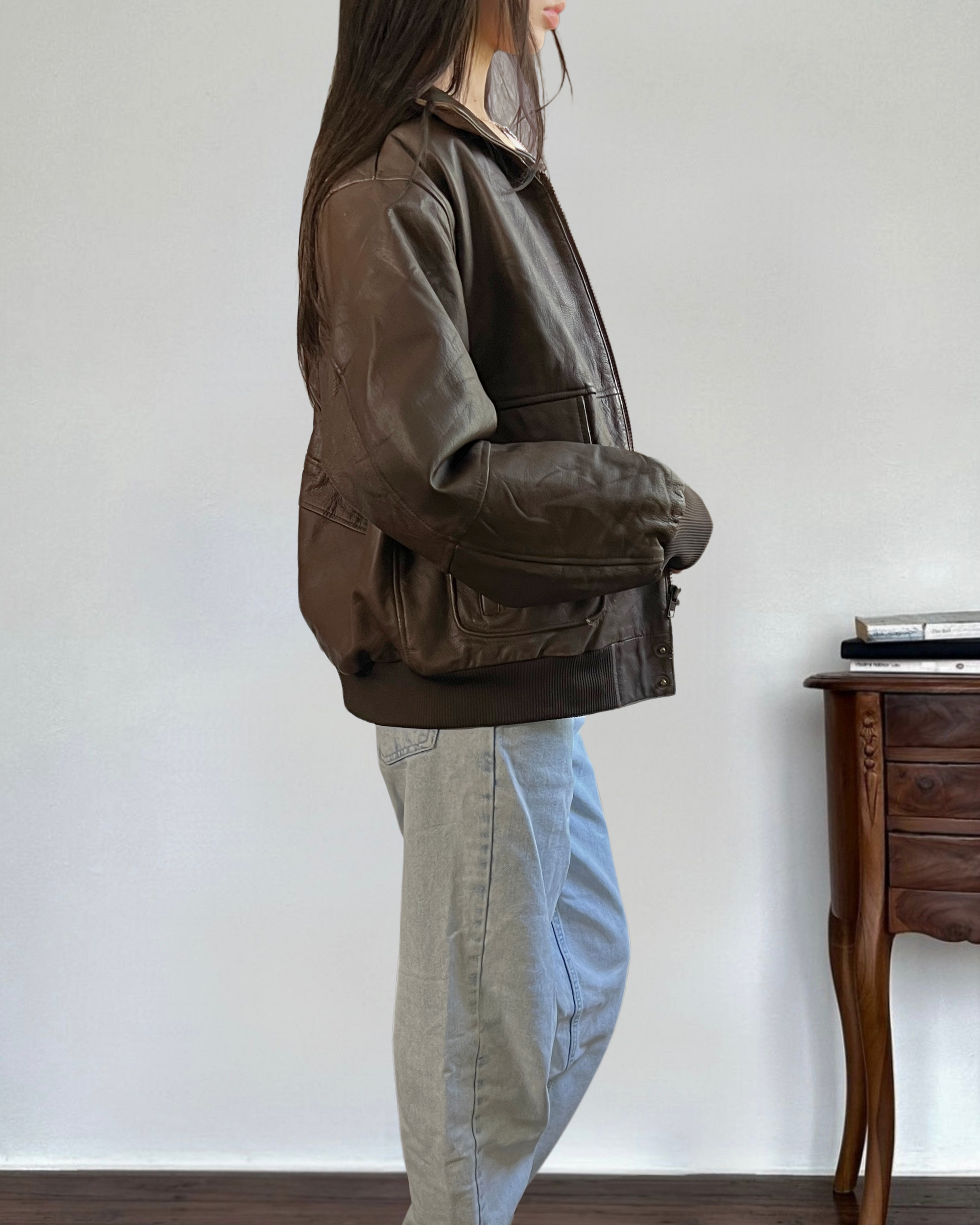 Forenza Leather Bomber