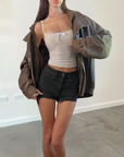 Danier Leather Bomber