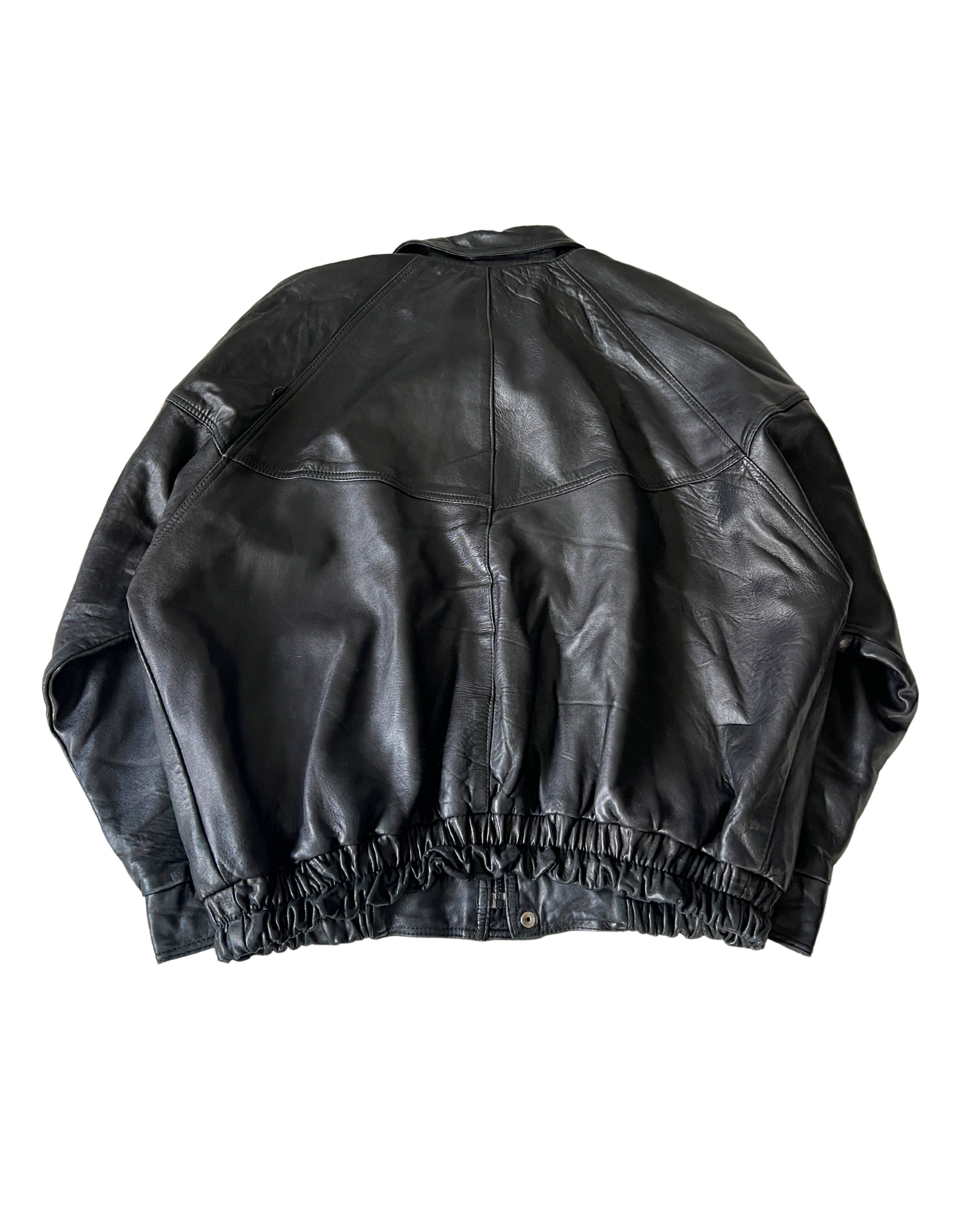 Oxy Leather Bomber