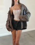 Danier Leather Bomber