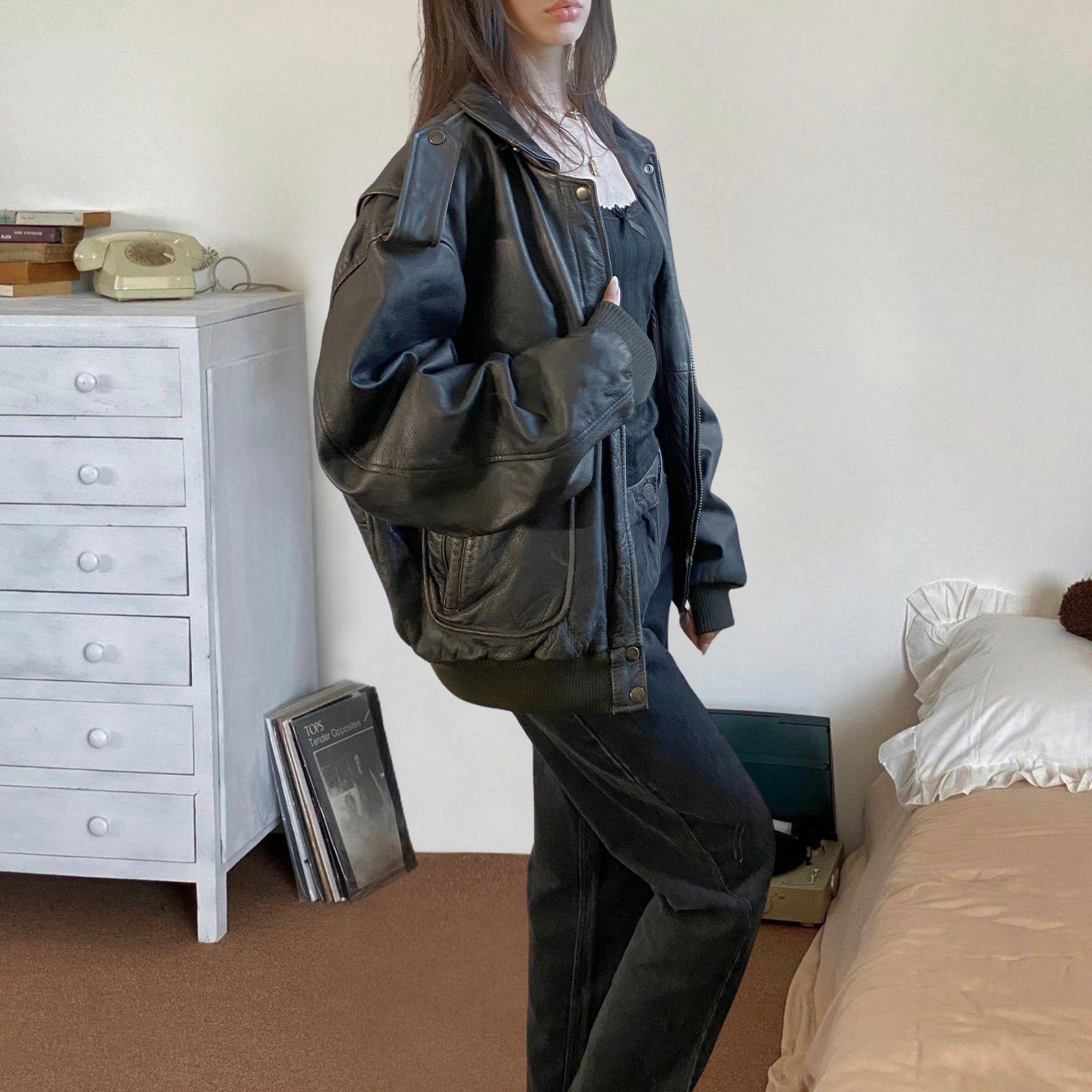 Avant Leather Bomber