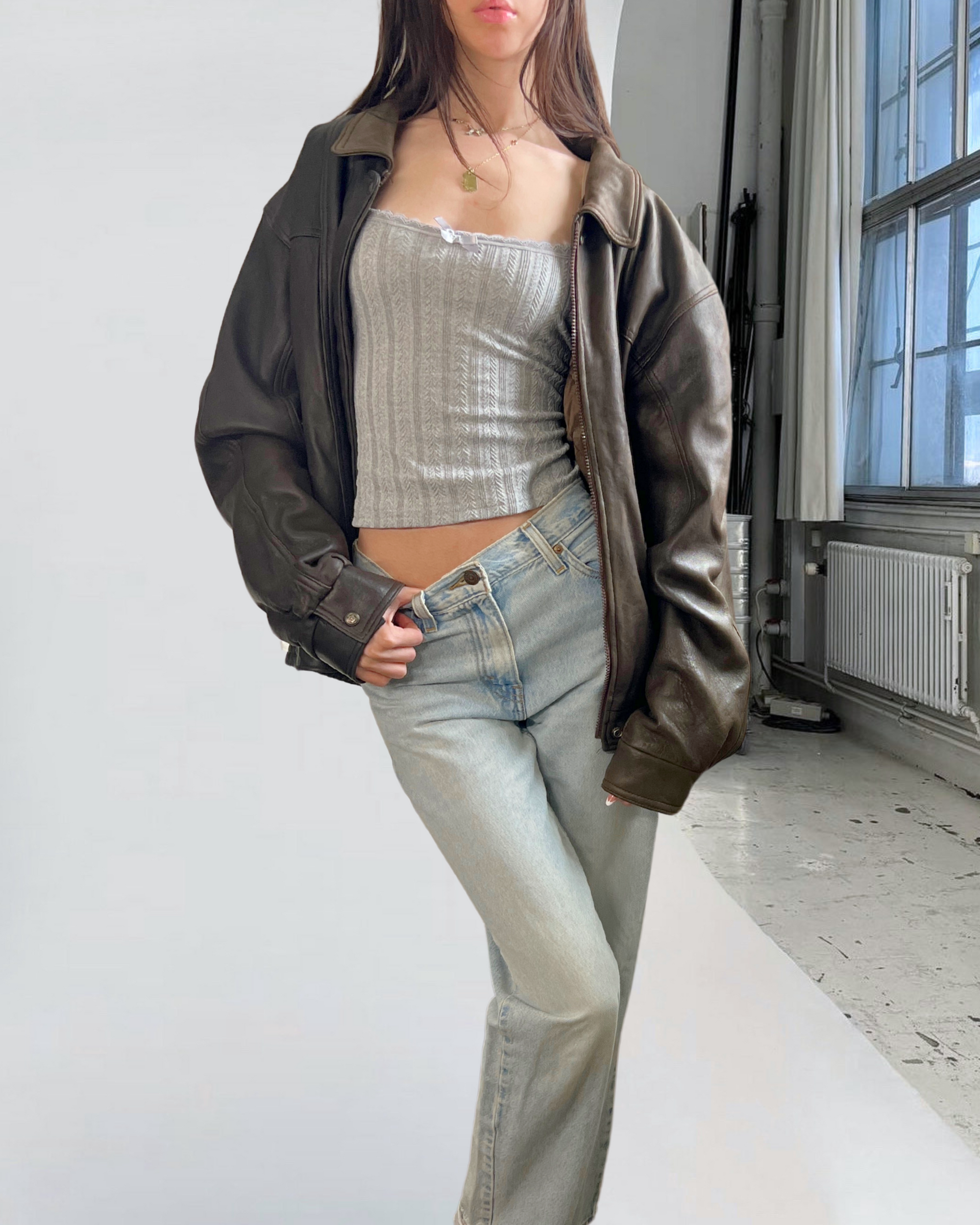 Old Mill Leather Bomber
