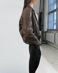 Boulevard Leather Bomber