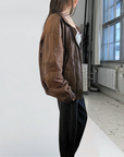 Club Leather Bomber