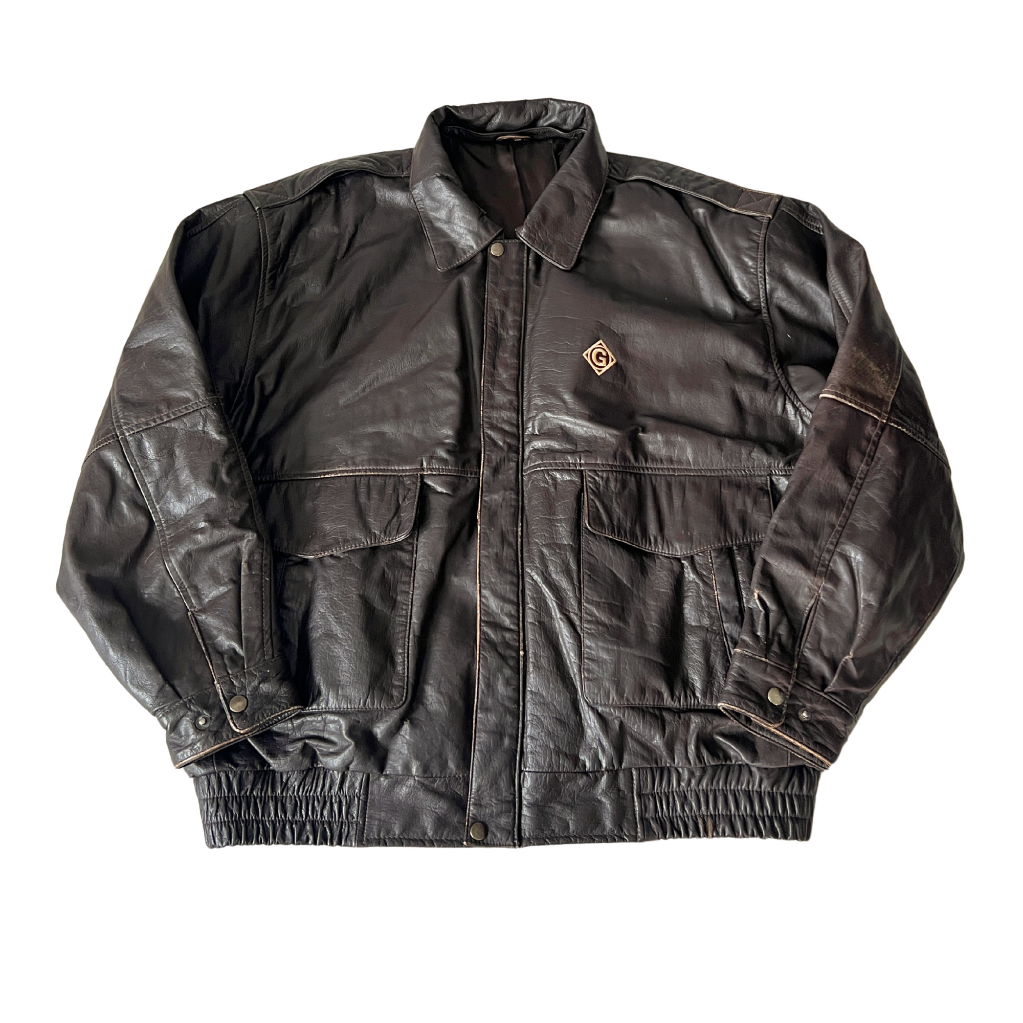 Auburn Leather Bomber