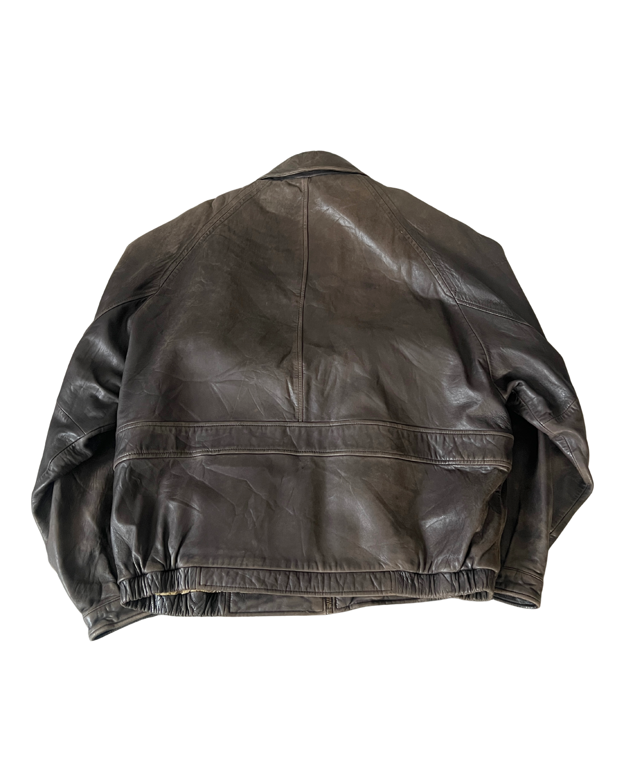Courtney Leather Bomber
