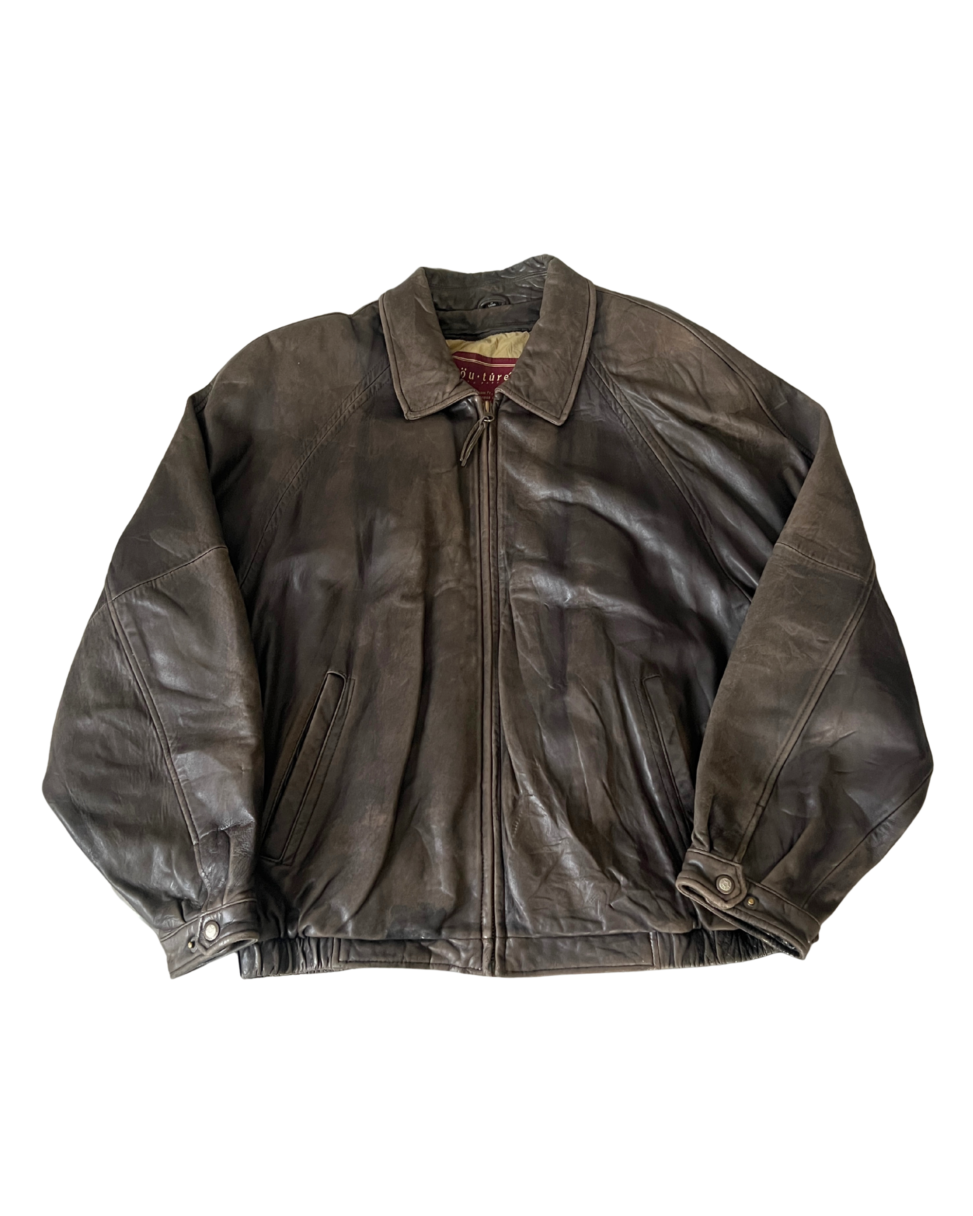 Courtney Leather Bomber