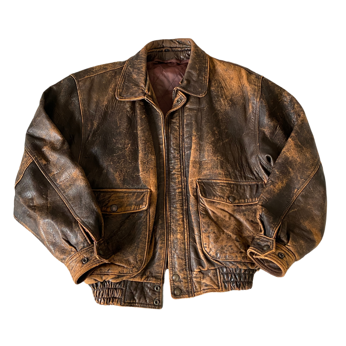 Dreamy Vintage Leather Bomber