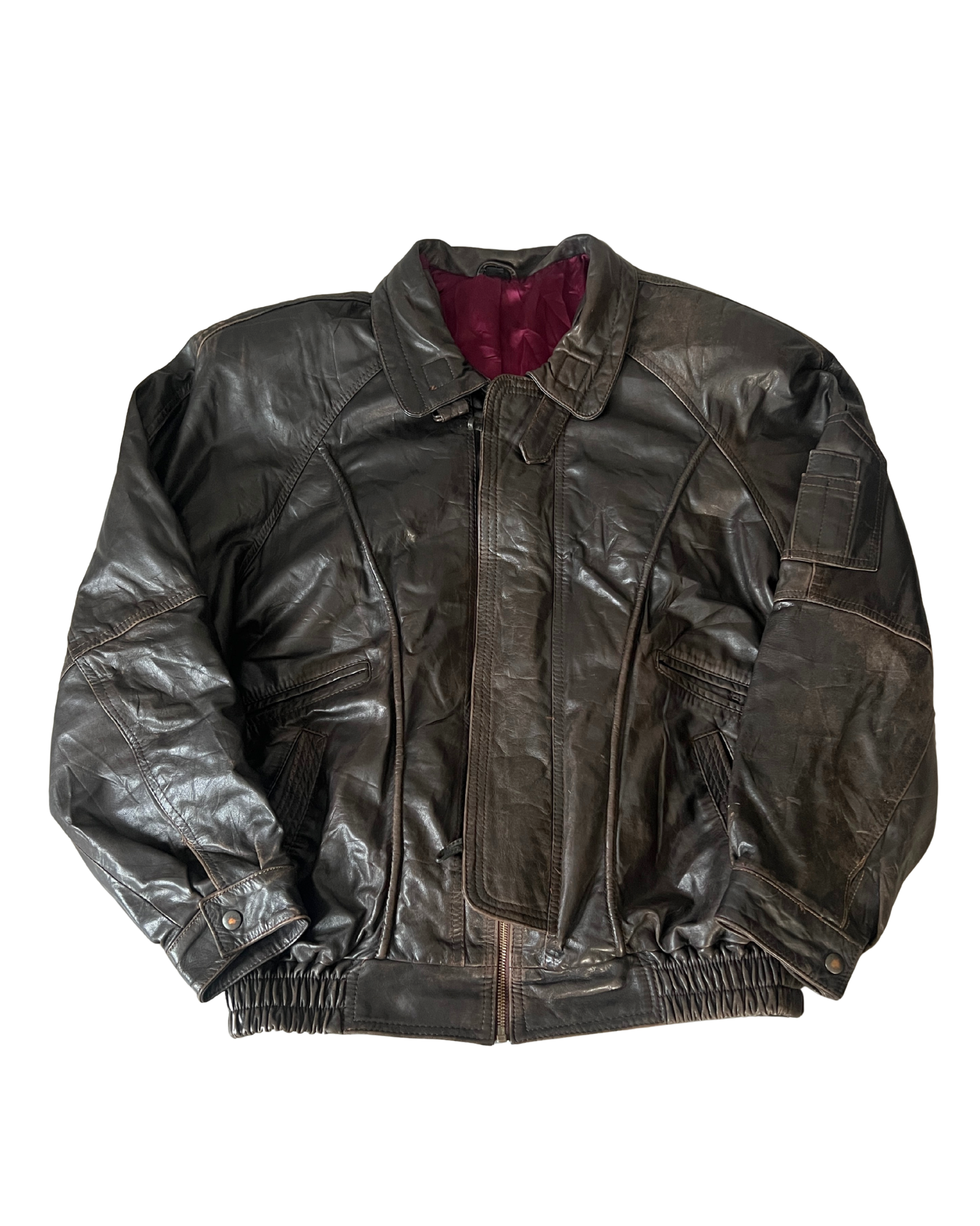 Gio Leather Bomber