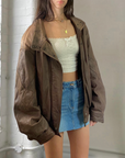 AB Leather Bomber