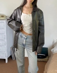 Profilo Leather Bomber