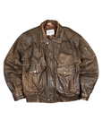 Trina Leather Bomber