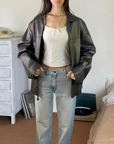 Profilo Leather Bomber