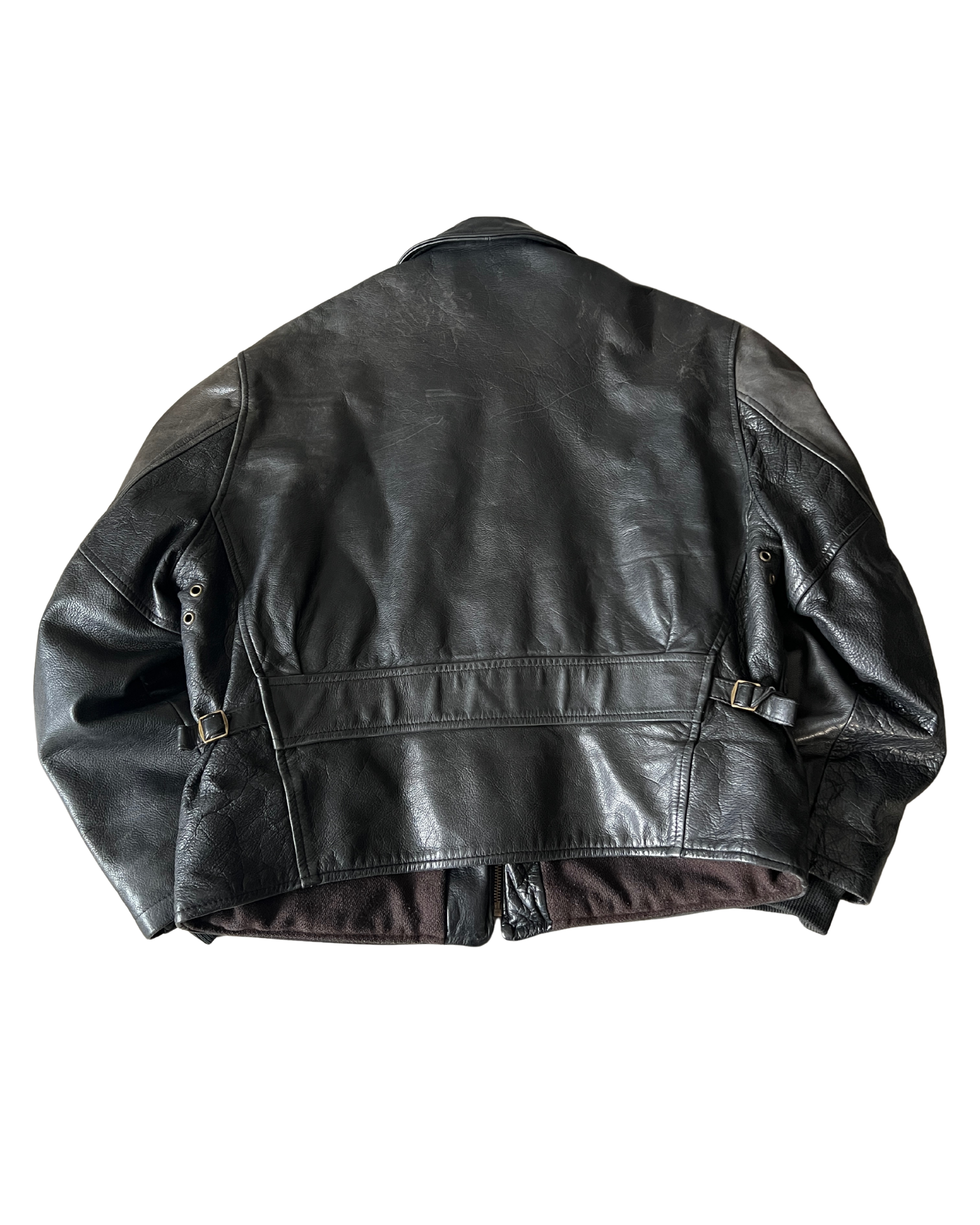 Leah Leather Bomber