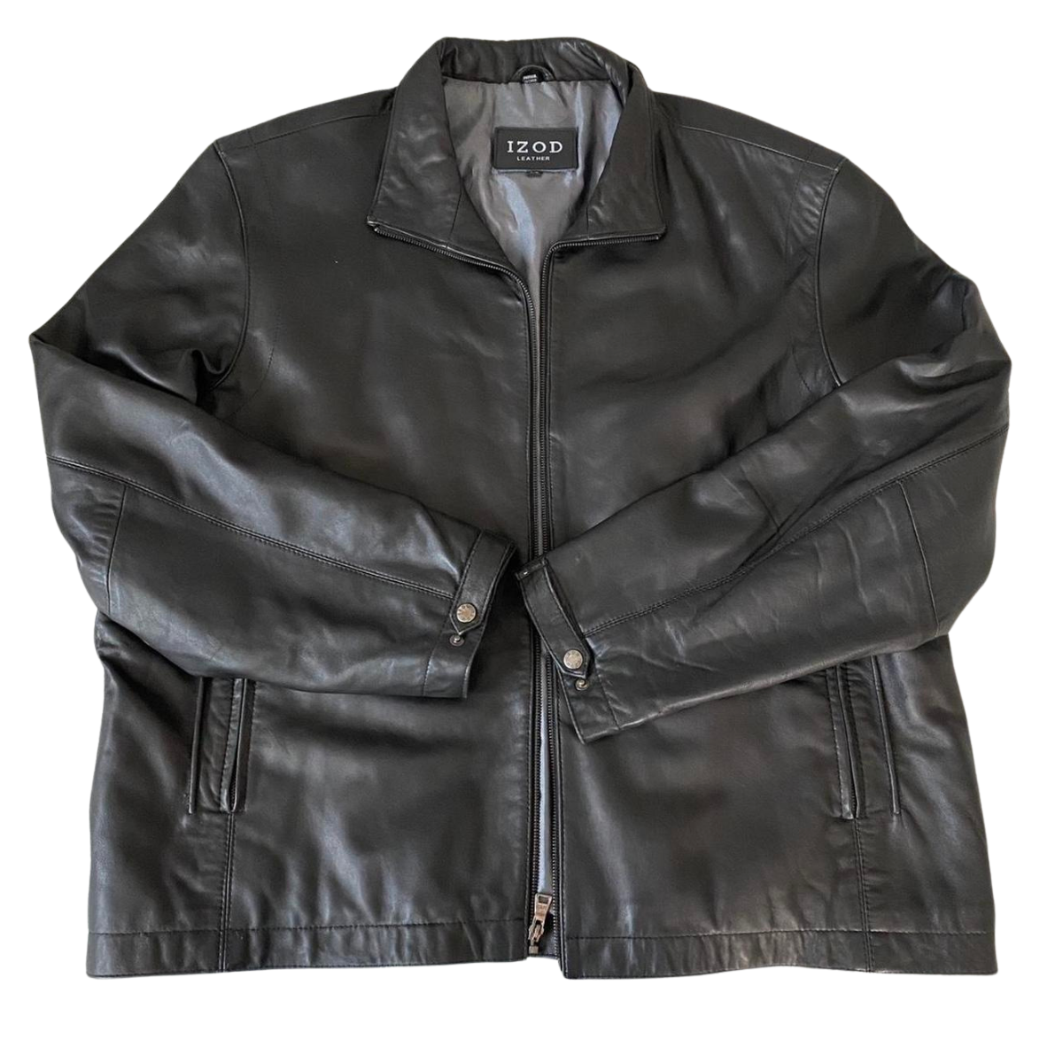 Izod leather jacket sales