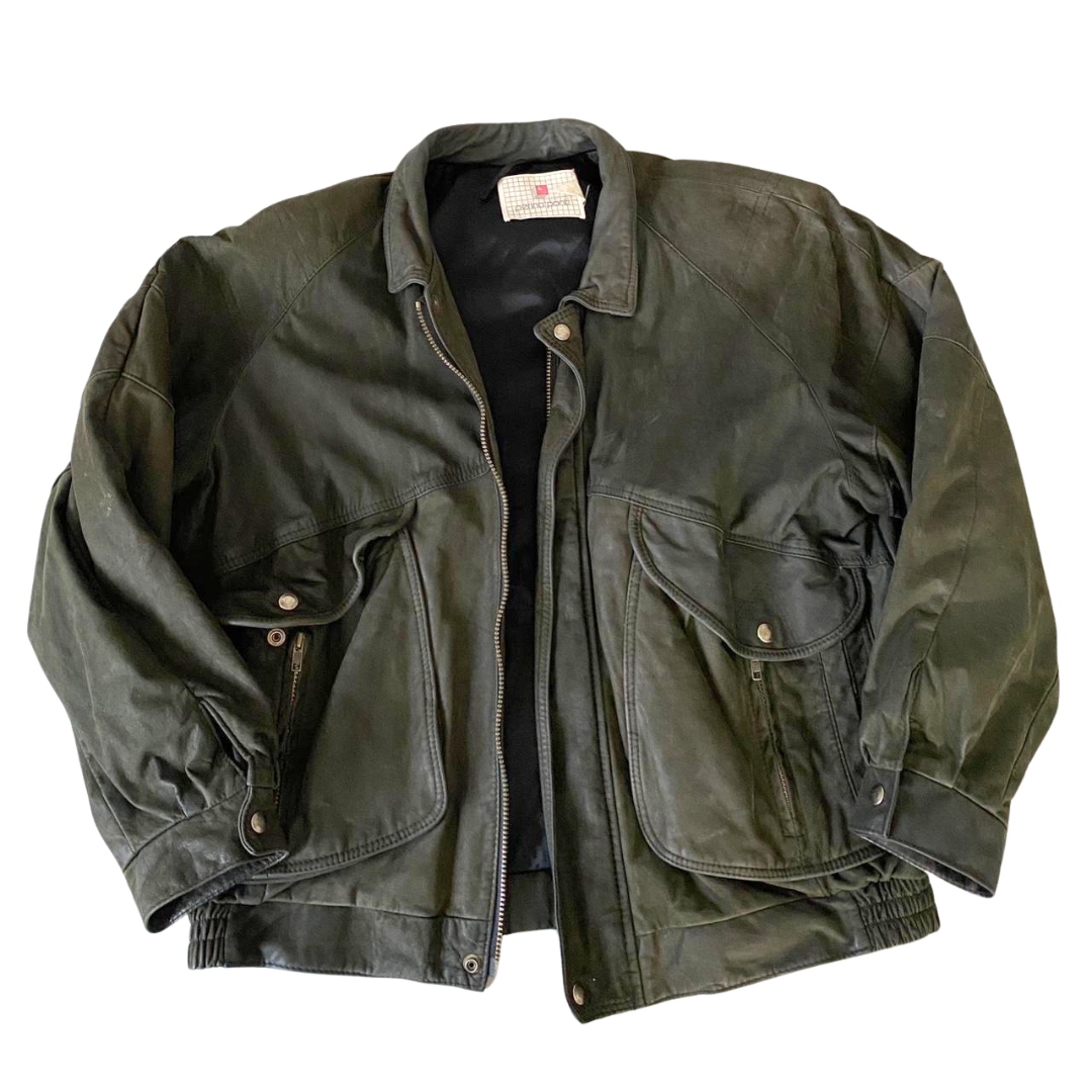 Vintage Leather Bomber