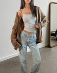 Capra Leather Bomber