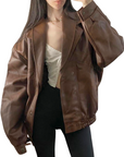 Italy Leather Bomber