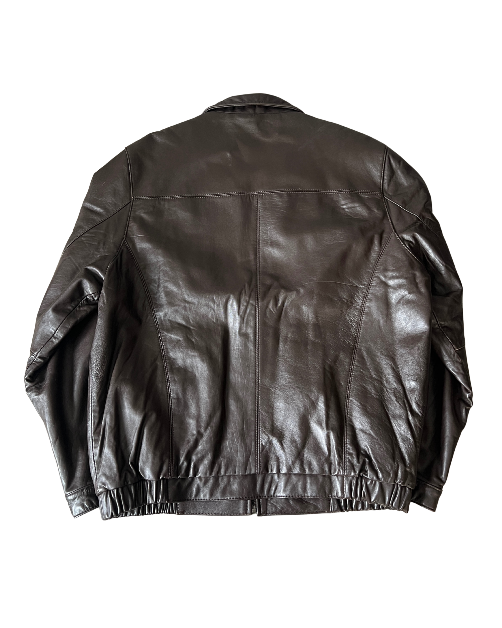 Izod Leather Bomber