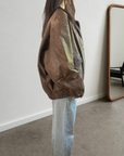 Claud Leather Bomber