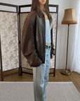 Bernardo Leather Bomber