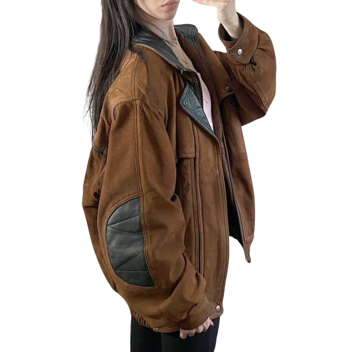 B&amp;G Leather Bomber