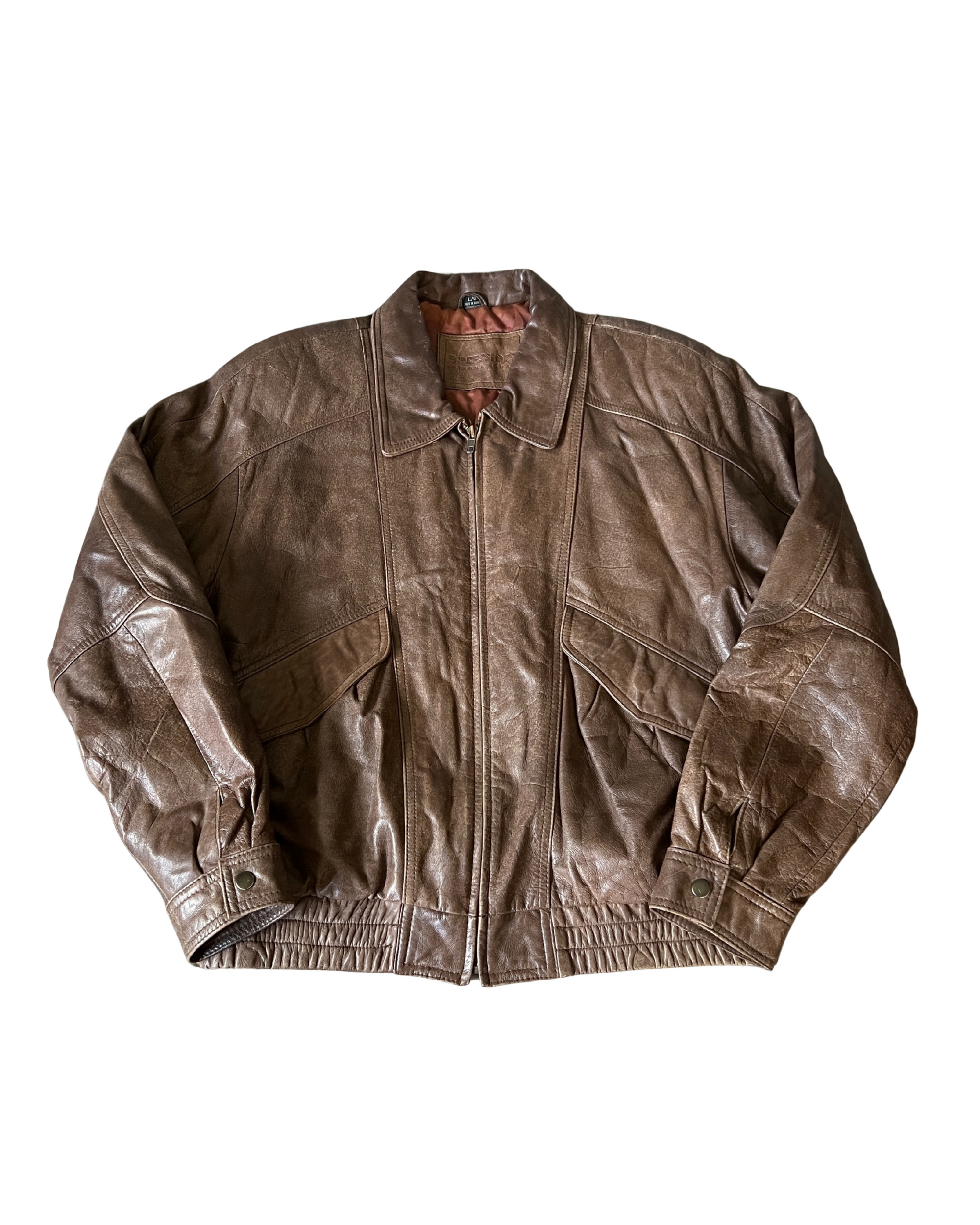 Renee Leather Bomber