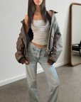 Ponti Leather Bomber
