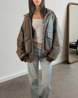Ponti Leather Bomber