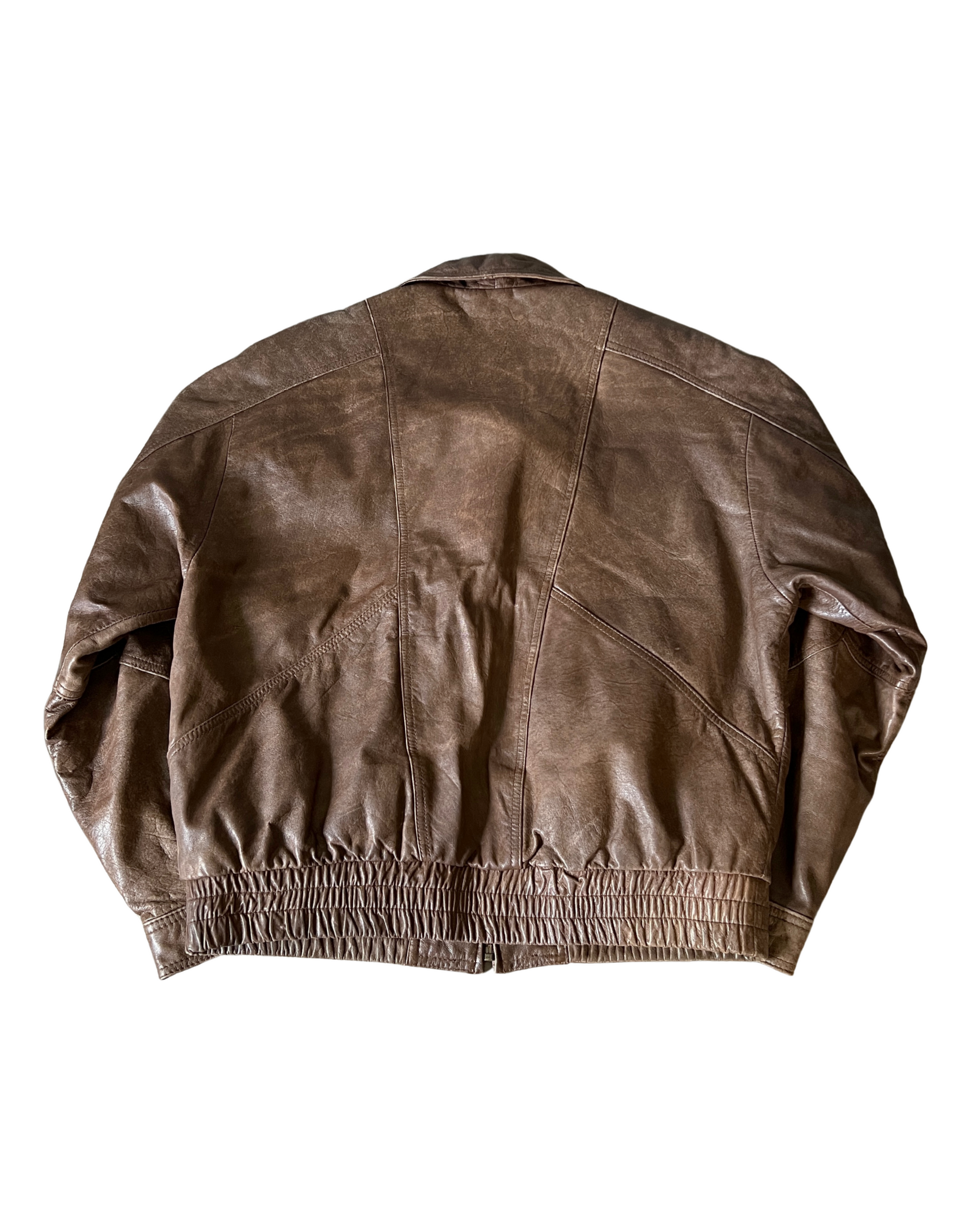 Renee Leather Bomber