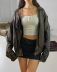 BOL Leather Bomber