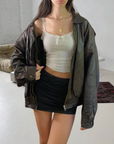 BOL Leather Bomber