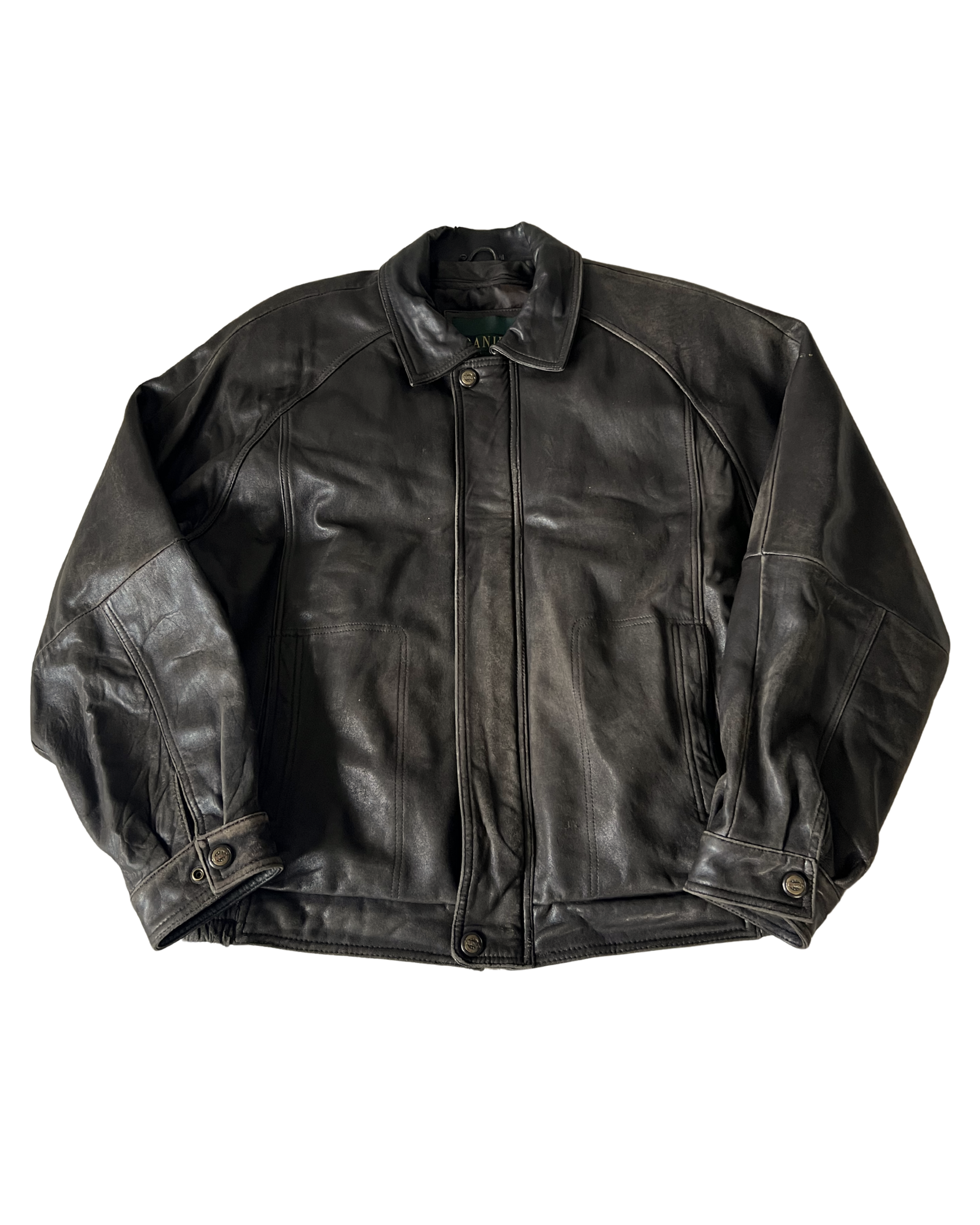 Daisy Leather Bomber