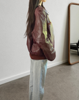 Martini Leather Bomber