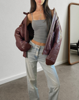 Martini Leather Bomber