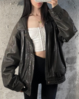 London Fog Leather Bomber