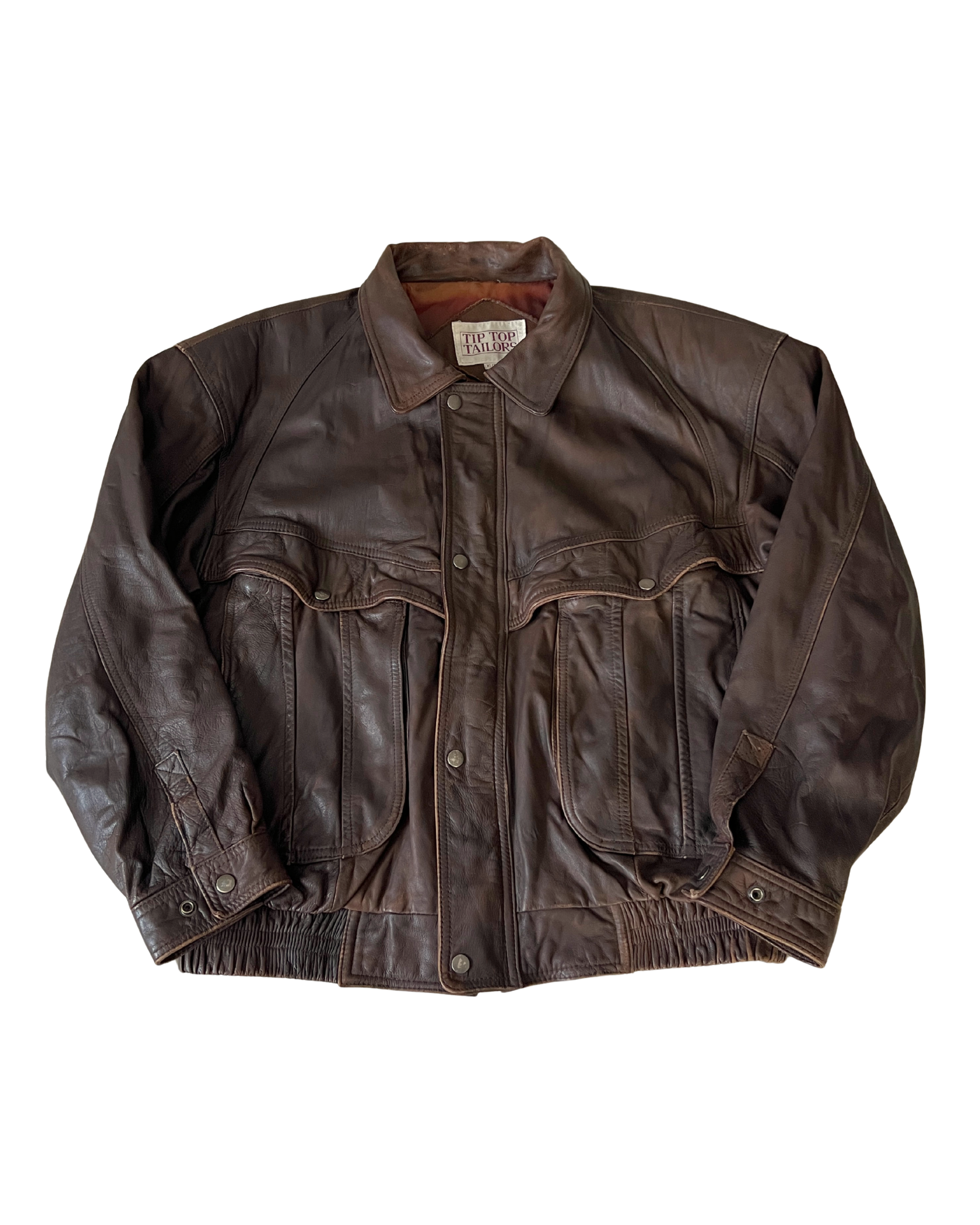 Trina Leather Bomber