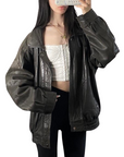 London Fog Leather Bomber