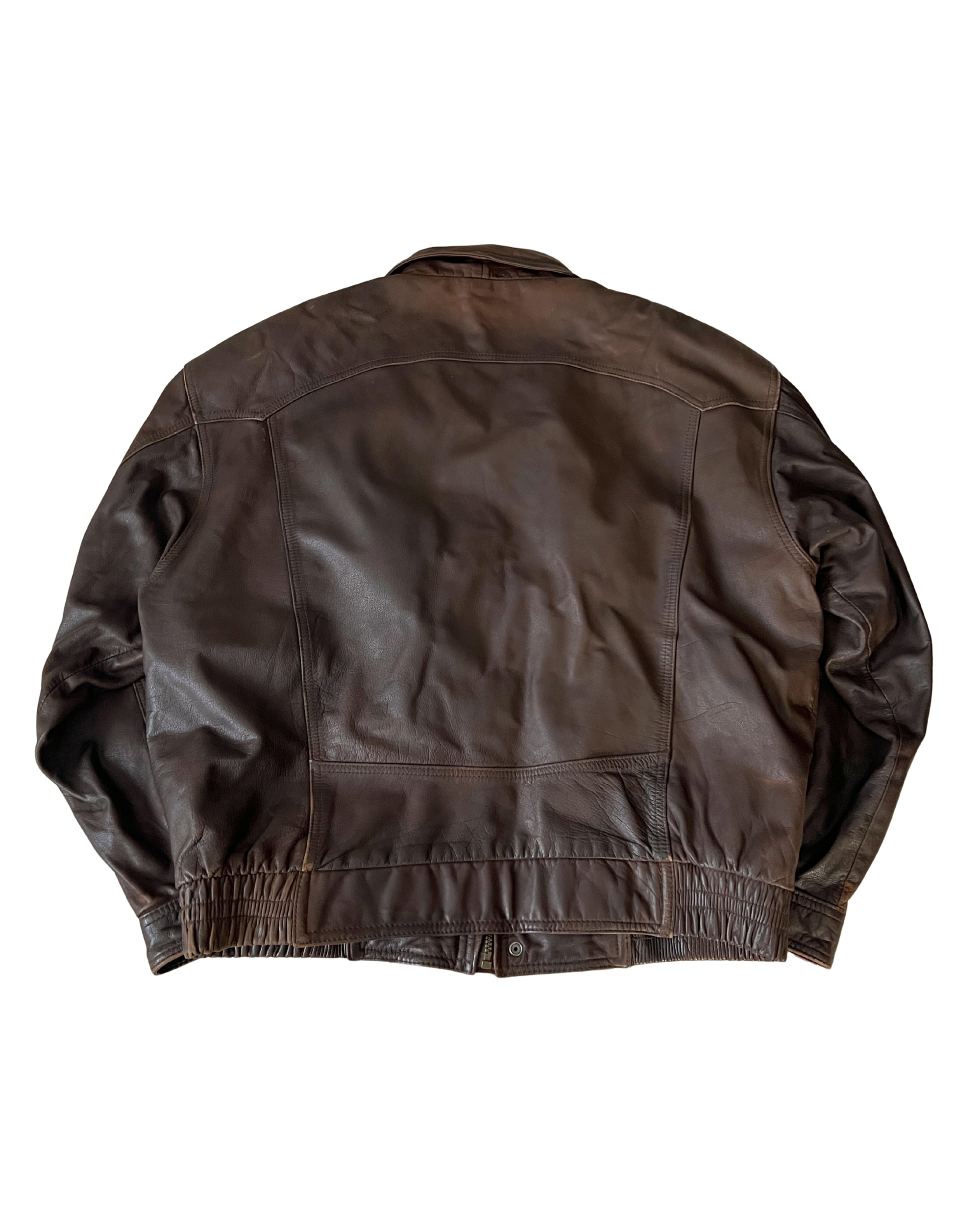 Trina Leather Bomber